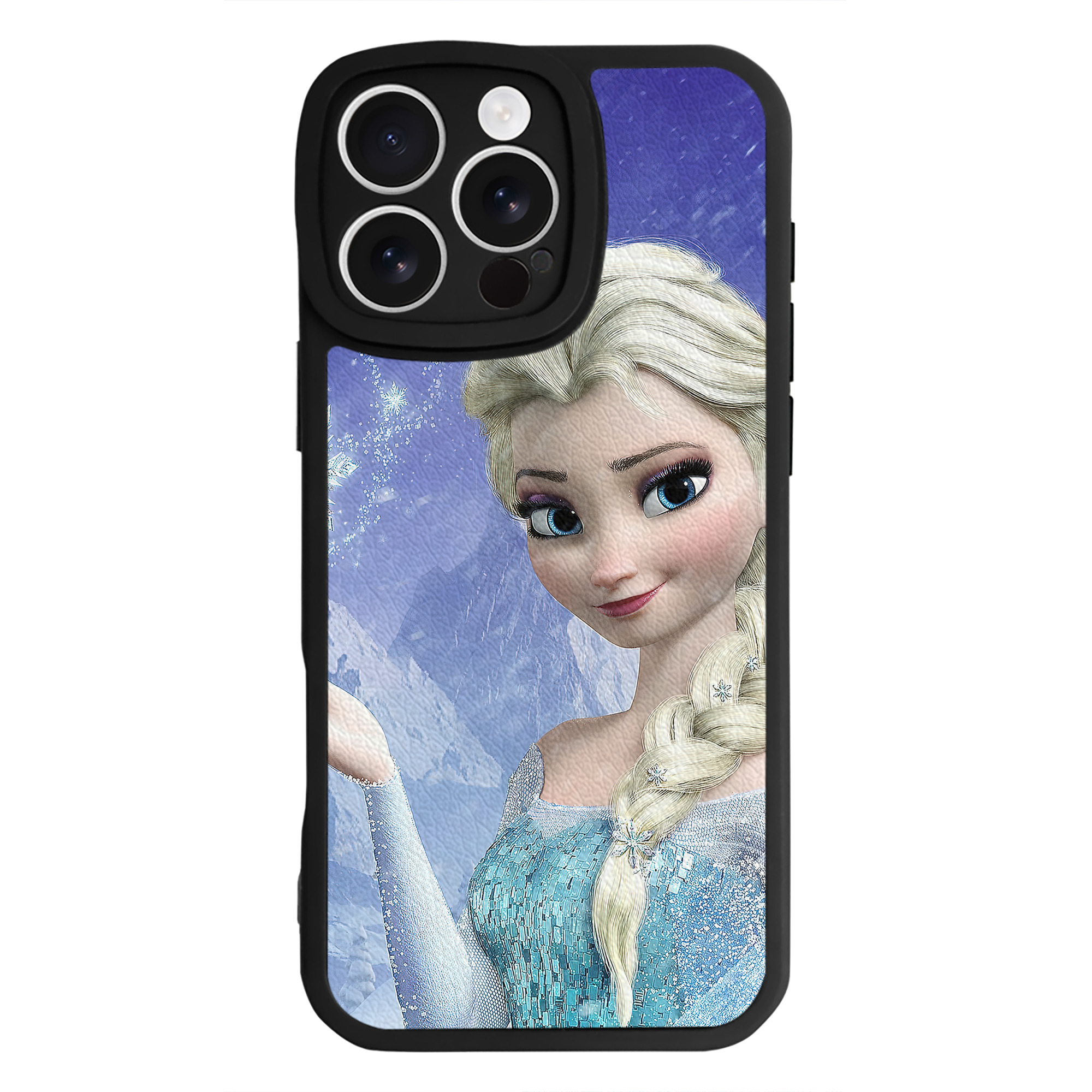 （画像用） アナと雪の女王 アンナ エルサ Frozen Anna Elsa 【iPhone 16シリーズ対応】シリコンスマホケース（レザー調） 材質：シリコン